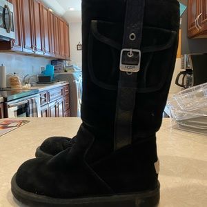 UGG tall black cargo boot